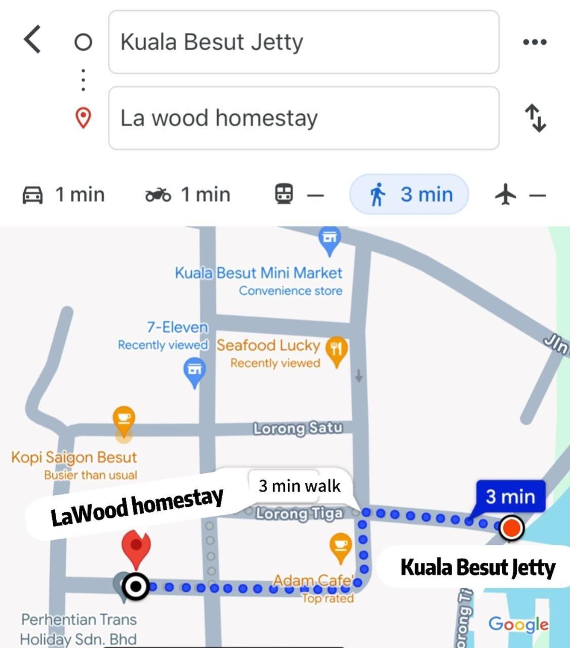La Wood Homestay Kuala Besut Zewnętrze zdjęcie